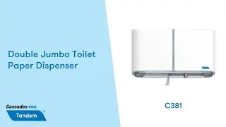 Double Jumbo Toilet Paper Dispenser l Cascades PRO Tandem (C381)