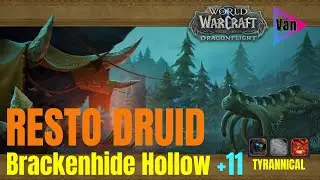 Brackenhide Hollow +11 | Resto Druid | PoV | Mythic+ | World of warcraft | Wow