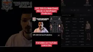 UFC 320 Co-Main Event Prediction #ufc #ufc320 #ufcpicks #merabdvalishvili