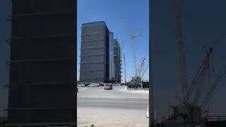 Booster 7 is peaking out of the high bay!&nbsp;