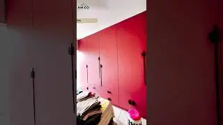 Modern Long Door Modular Wardrobe Design | Hinged Wardrobe for Bedroom