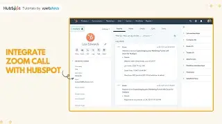 How to Integrate zoom call with HubSpot