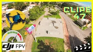 #Drone voando r&aacute;pido 100km/h na pra&ccedil;a Dom Ricardo #dji #fpv 