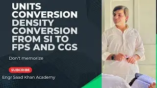 Density conversion| SI to FPS and CGS 