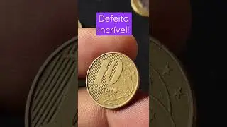 &Oacute;  ENTUPIDO, MOEDA VISADA E CA&Ccedil;ADA COM ESSA ANOMALIA! Defeito pra ficar de olho no troco!