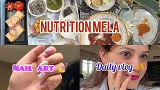 What I tried in nutritional mela?🤤who did my nails?💅🤗#youtubevideos #dailyvlog||RanjithaManjunath🧿||