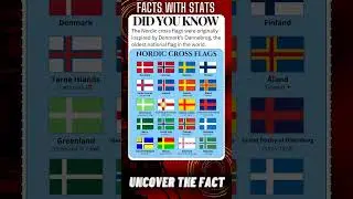 FACTS with STATS 4826 ∆ - Nordic Cross Flags #shorts #ytshort #facts