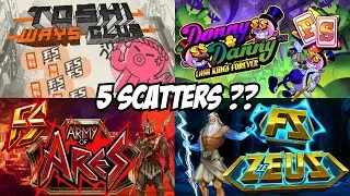 SEARCHING FOR 5 SCATTERS ON HACKSAW GAMING SLOTS AGAIN! INCLUDING TOSHI WAYS CLUB & ARMY OF ARES