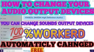 How to change audio output sound devices/How to manage your output sound device/💯% proofed in hindi