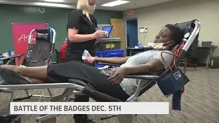 West Michigan law enforcement compete in 'Battle of the Badges' blood drive