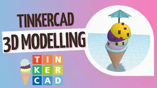 3D Model of Ice Cream || 3D Modelling in CAD | Tinkercad #coder