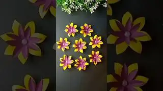 Easy paper flower idea / DIY flowers / Origami flower idea #diy #origamipaper #papercutting #easy