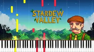 Pelican Town - Stardew Valley Piano Cover | Sheet Music [4K]