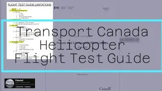 Flight Test Prep: Helicopter Flight Test Guide - Transport Canada (PPC)