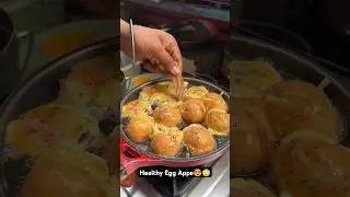 Healthy Egg Appe In Just Rs.50 Only At Sahu Egg Corner, Gumti No.5, Kanpur | #shorts