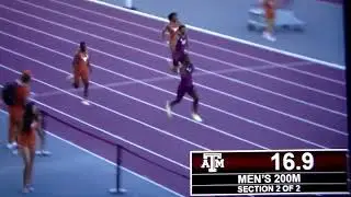 Texas A&M's Devon Achane beats Texas' Marcellus Moore in 220 meter run