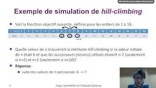 Intelligence Artificielle [3.2] : Recherche locale - hill climbing