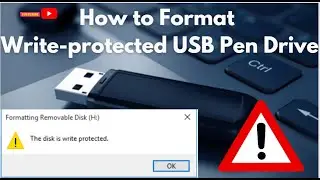 How to Format Write Protected USB/Pen Drive | Malayalam