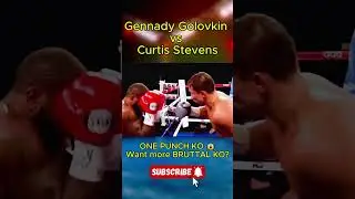 This Punch😱 Ended Everything 💀 Golovkin KO Curtis Stevens | Shorts #boxing #knockout
