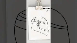 Cara menggambar helm motor