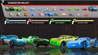 Cars 3: Driven to Win Blue Team VS Green Team Split screen 4 player #cars3driventowin #cars3 #disney