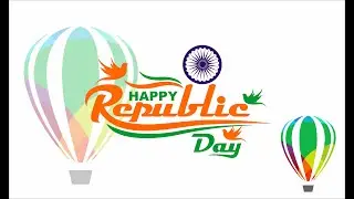 Happy republic day - How to create republic day post in coreldraw - how to create poster  #youtube