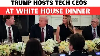 Trump Hosts Top Tech CEOs at White House | Gates, Zuckerberg, Altman & Cook Discuss AI Future