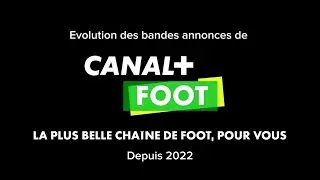 Evolution des bandes annonces de CANAL+ FOOT Depuis 2022
