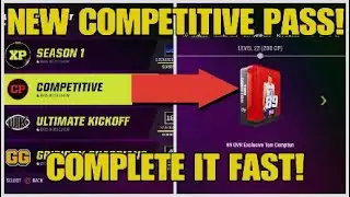 Fastest way to LEVEL UP new COMPETITIVE PASS in Madden 23!!!
