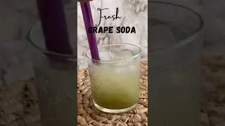 Fresh grape soda #drinkrecipes #easyrecipe #spritzer