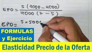 Elasticidad Precio de la Oferta (EPO) EJERCICIO PASO A PASO (Economía)