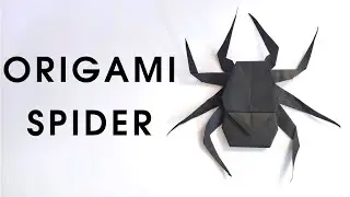 Origami SPIDER tutorial  | How to make a paper spider