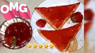 yummy strawberry jam || and strawberry syrup recipe || Recipes on point
