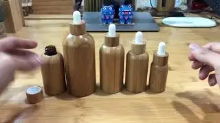 Nature Wooden Jar for Cosmetic  Packaging Jar Bamboo Pump Bottle with Airless Pet Cover