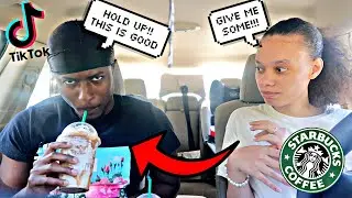 Couples try viral tiktok secret StarBucks drinks!! **A MUST TRY **