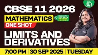 🎯Half yearly RUSH🔥Limits & Derivatives One Shot | CBSE 11 | Sreeshma Maam | Xylem Tamil