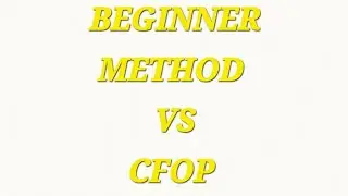 BEGINNER VS CFOP METHOD COMPETITION. 