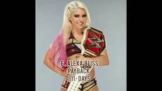 Top 10  Longest Reigning Raw Women's Champions