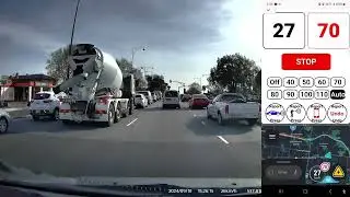Waze versus Speed Limit Alerts web app, Eastland to Templestowe