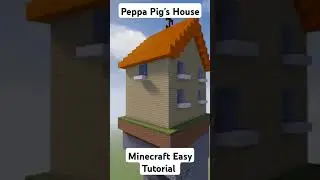 Lets Build #peppapig House In Minecraft #minecraft #minecraftshorts #minecrafttutorial #shorts