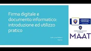 Firma digitale e documento informatico
