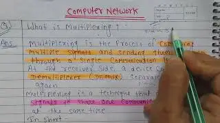 Lec-57 What is Multiplexing in Hindi 