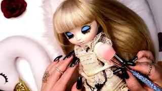 ASMR with Doll ✨ Inaudible 💋 Doll Hair Brushing & Face Tracing & Gentle Touching / Pullip Alice