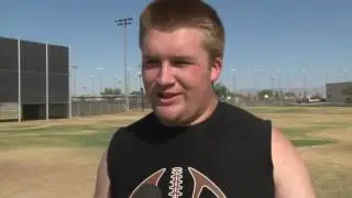 The lineman at Desert Edge High School