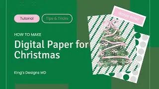 How to make Christmas Digital Paper using Canva