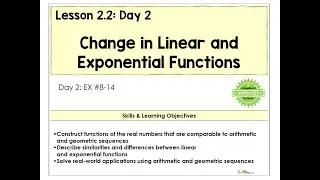2.2-B Change Linear Exponential Functions Video