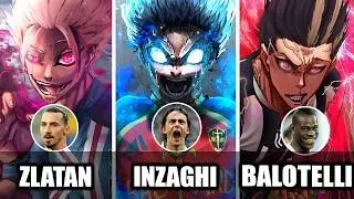 JUGADORES de BLUE LOCK BASADOS en LEYENDAS DEL FUTBOL REAL