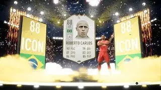 OMG MID ICON ROBERTO CARLOS IN A PACK &ndash; GOLD 1 FUT CHAMPS & RANK 1 DIVISION RIVALS REWARDS &ndash; FIFA 19