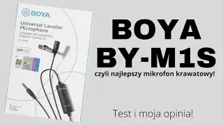 Boya BY-M1S czyli najlepszy mikrofon krawatowy! Test i moja opinia!