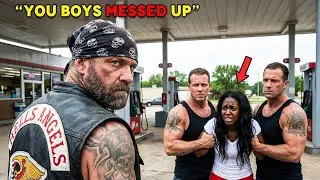 Racist Gang Target Black Woman at Gas Station&mdash;Then a Hells Angel Steps Off His Bike